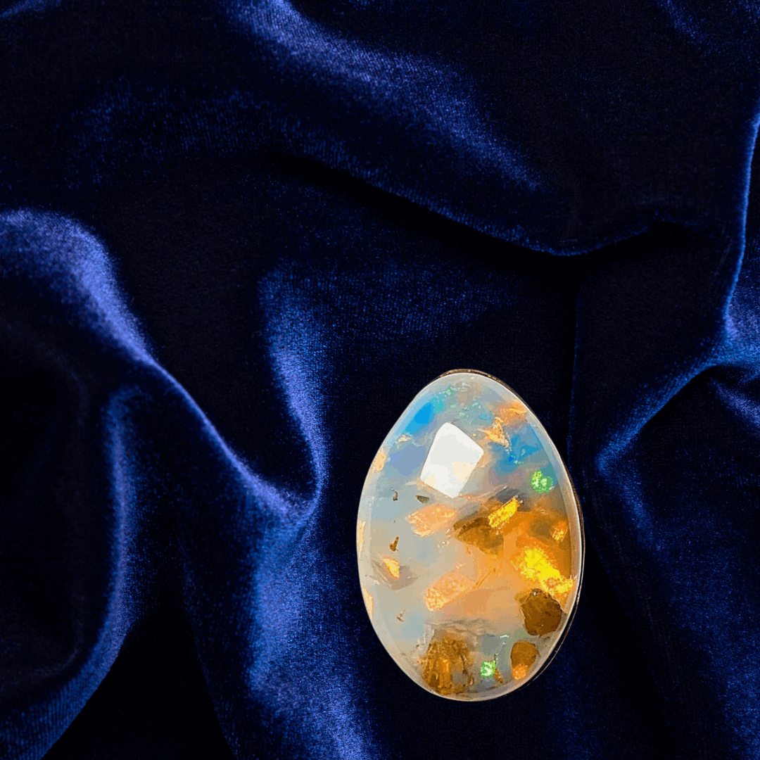 Vedic crystals Australian Fire opal gemstone for venus at best price image 2