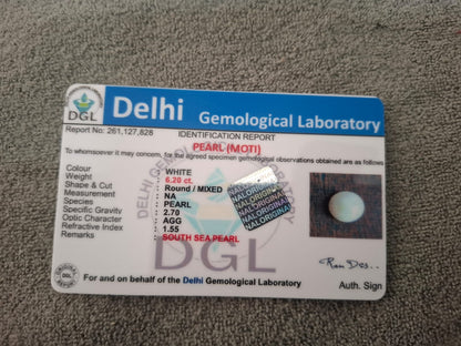 South Sea Pearl | 6.2 Carat | Certificate
