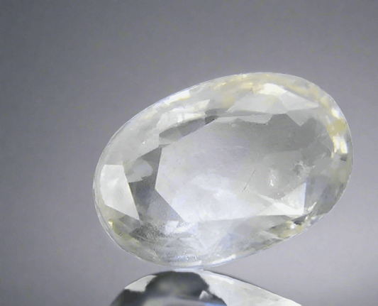 Sri Lankan 11 ratti White Sapphire | Ceylon