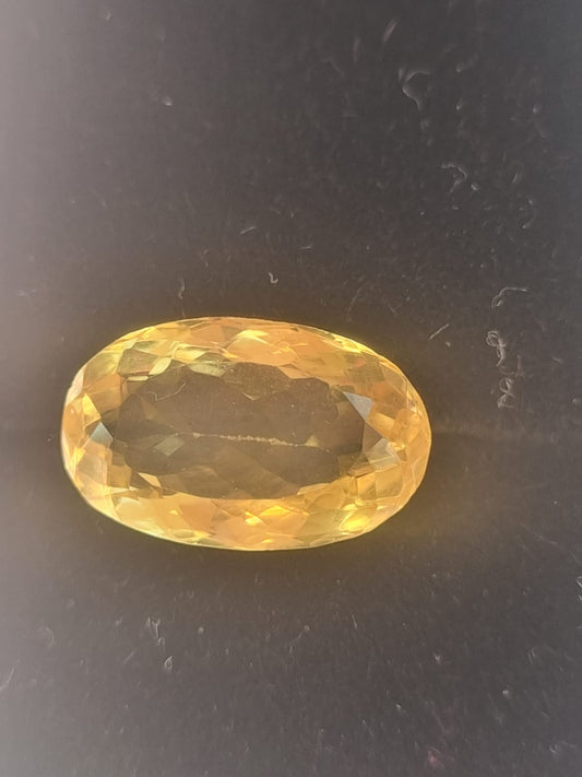 Sunela stone | Yellow Citrine stone | 12 ratti 