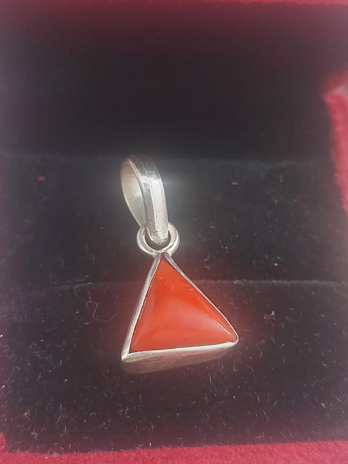 Triangle Moonga Pendant 