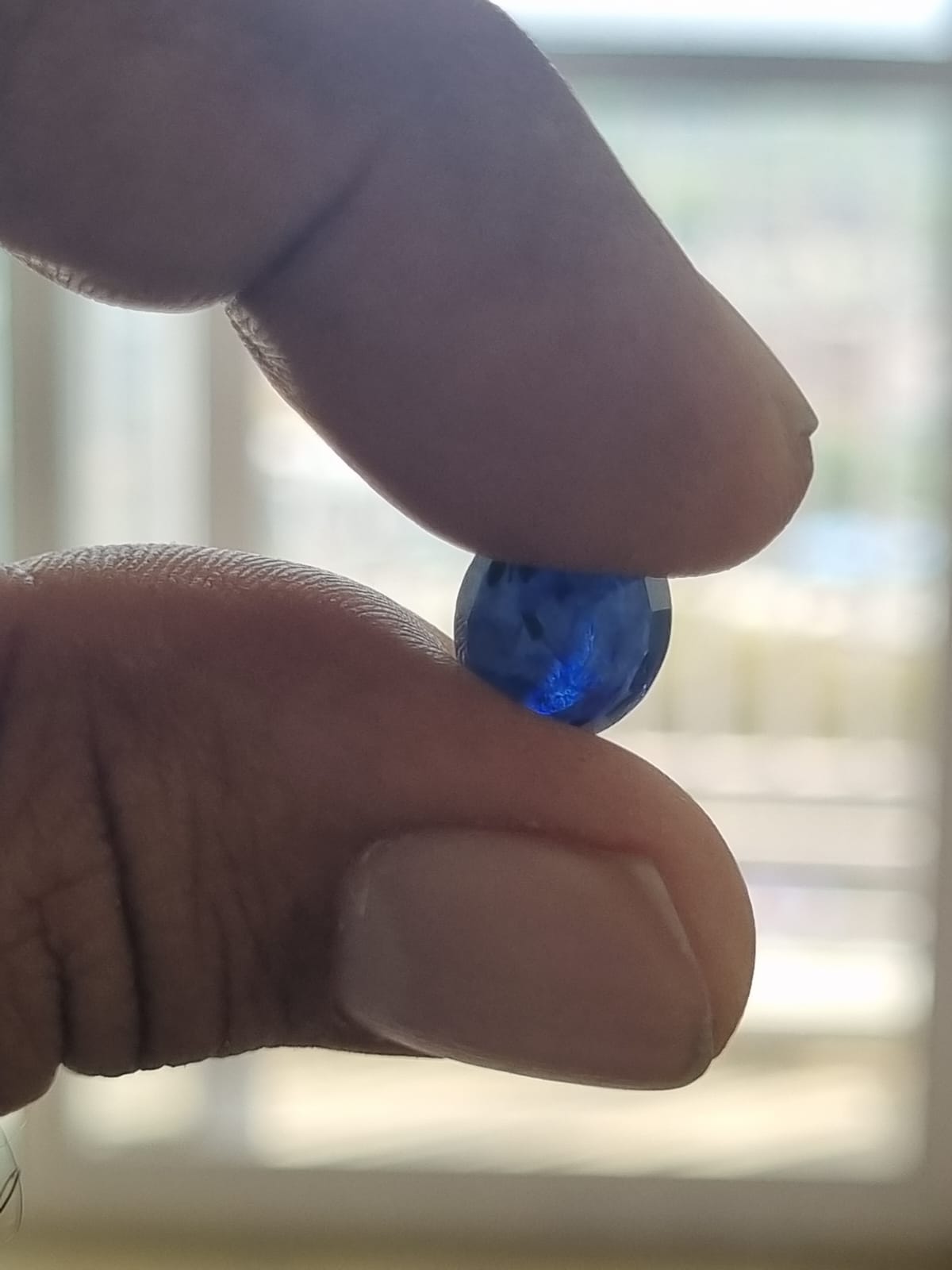 Vedic Crystals Blue sapphire gemstone (neelam nag) stone 6.25 ratti best price image 4230