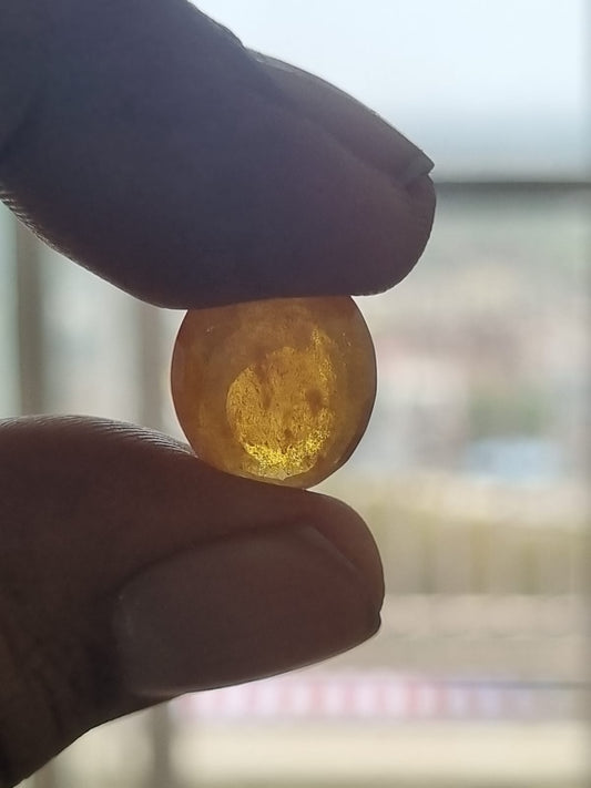 Vedic Crystals Yellow Sapphire (pukhraj) ratti best price image 1219