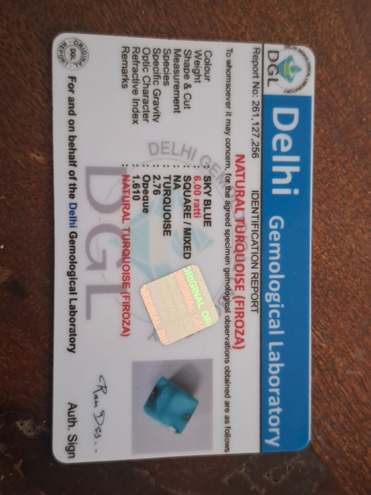 Irani Firoza | 6 Ratti | With Certificate