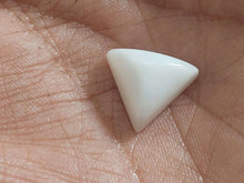 White Coral Stone | Safed Mooonga | Triangle | 9 Carat 