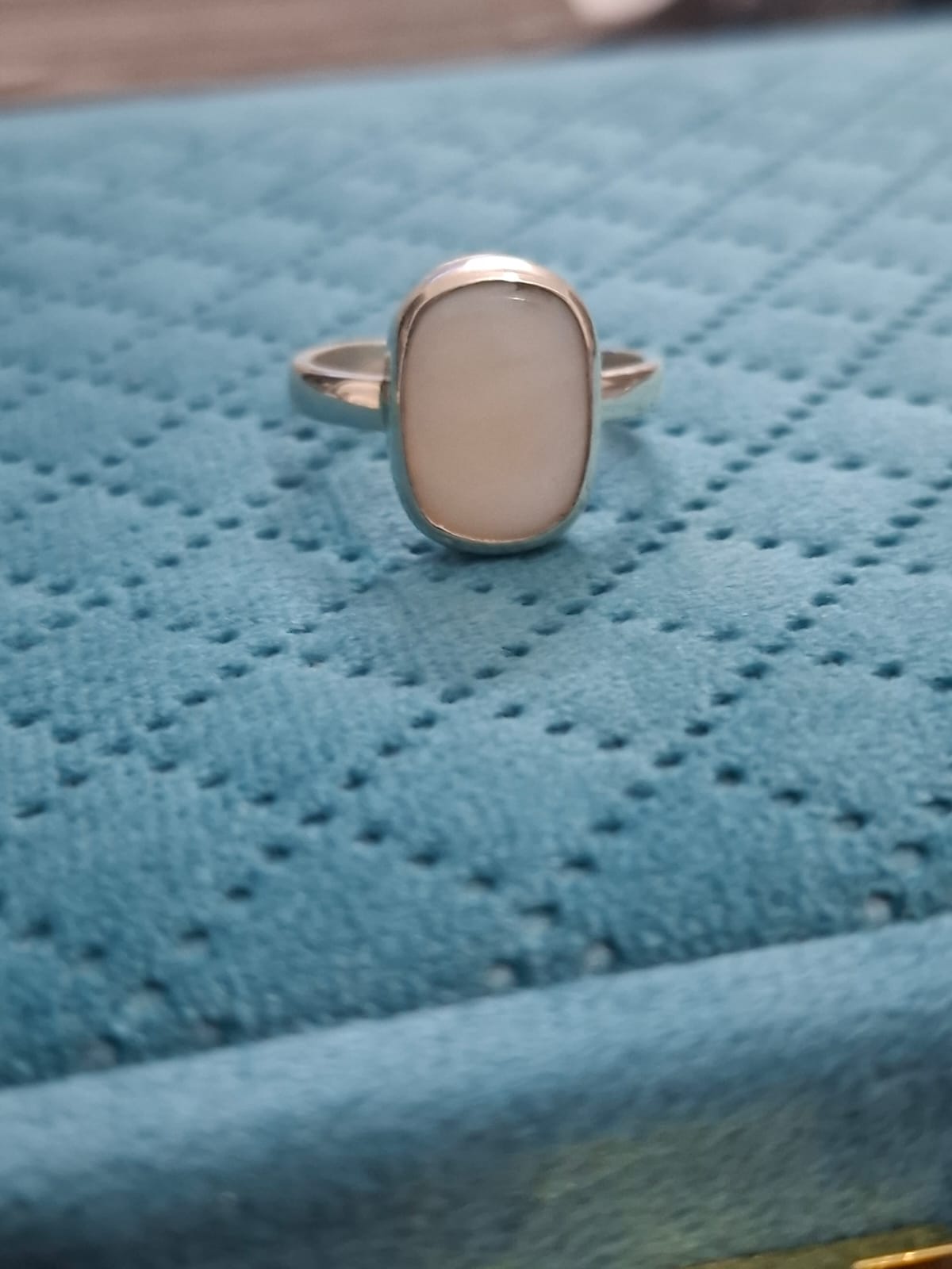 White Opal ring