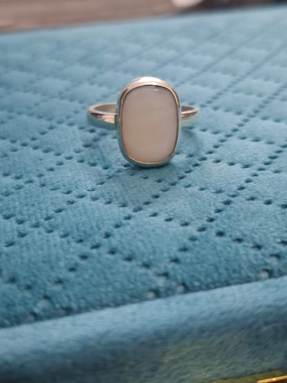 White Opal ring