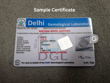 White Sapphire Certificate