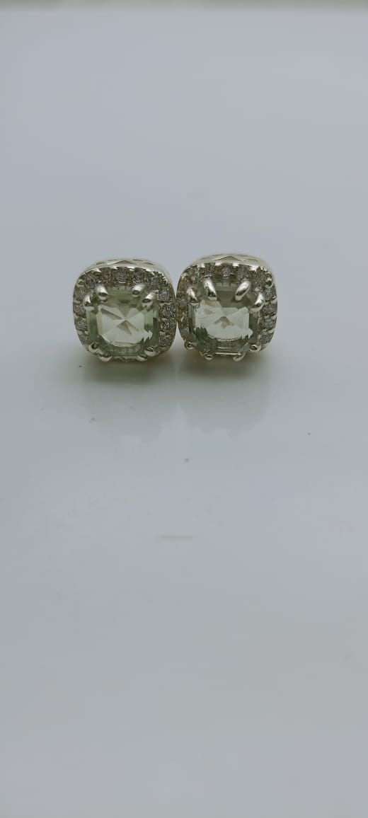 White Sapphire earrings