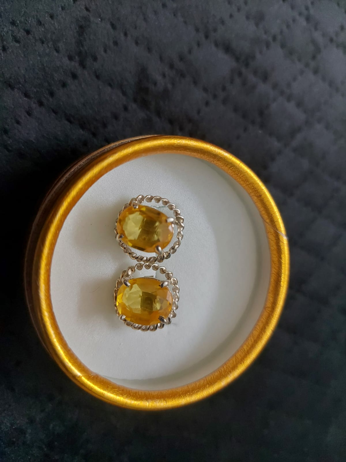 Yellow Sapphire Earrings