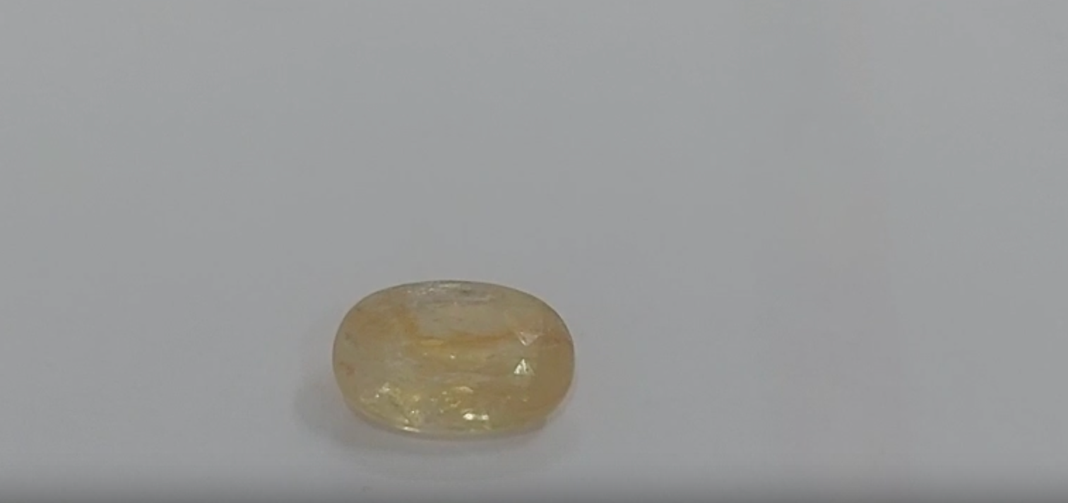 Yellow Sapphire Pukhraj Stone ratti Ceylon With