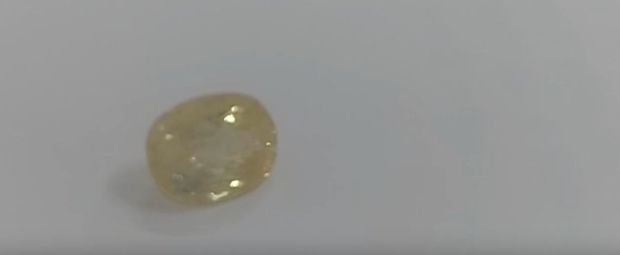 Yellow Sapphire Pukhraj stone 12 ratti Sri Lankan With