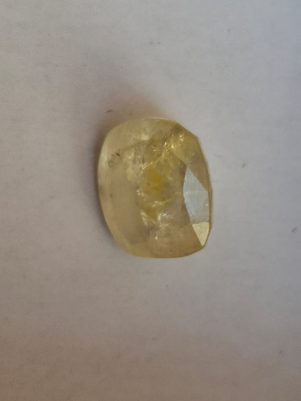 Yellow Sapphire stone | Pukhraj | 4.25 ratti 