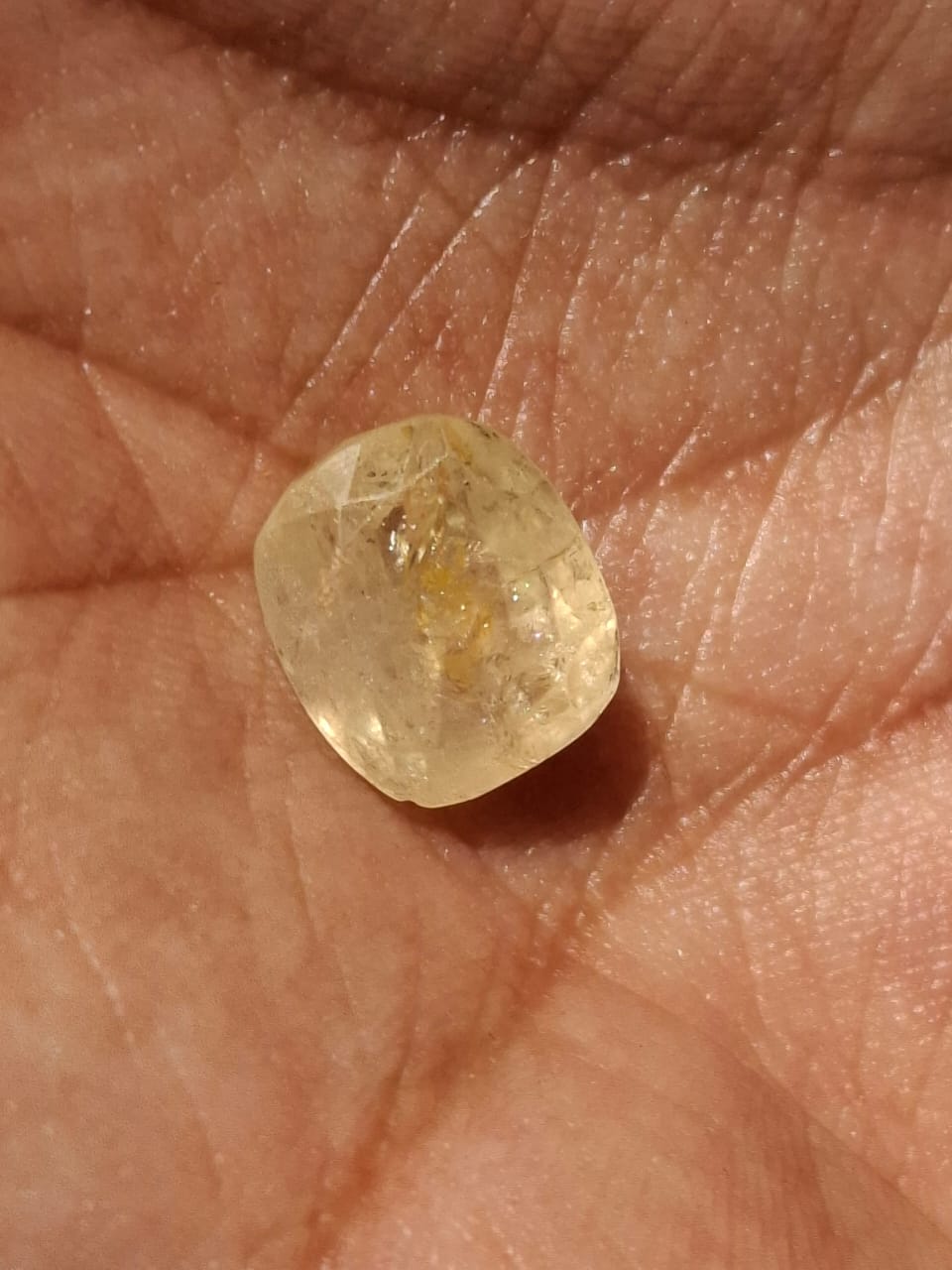 Yellow Sapphire stone | Pukhraj Stone | 8 ratti 