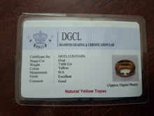 Yellow Topaz stone |  7 Carat | Certificate