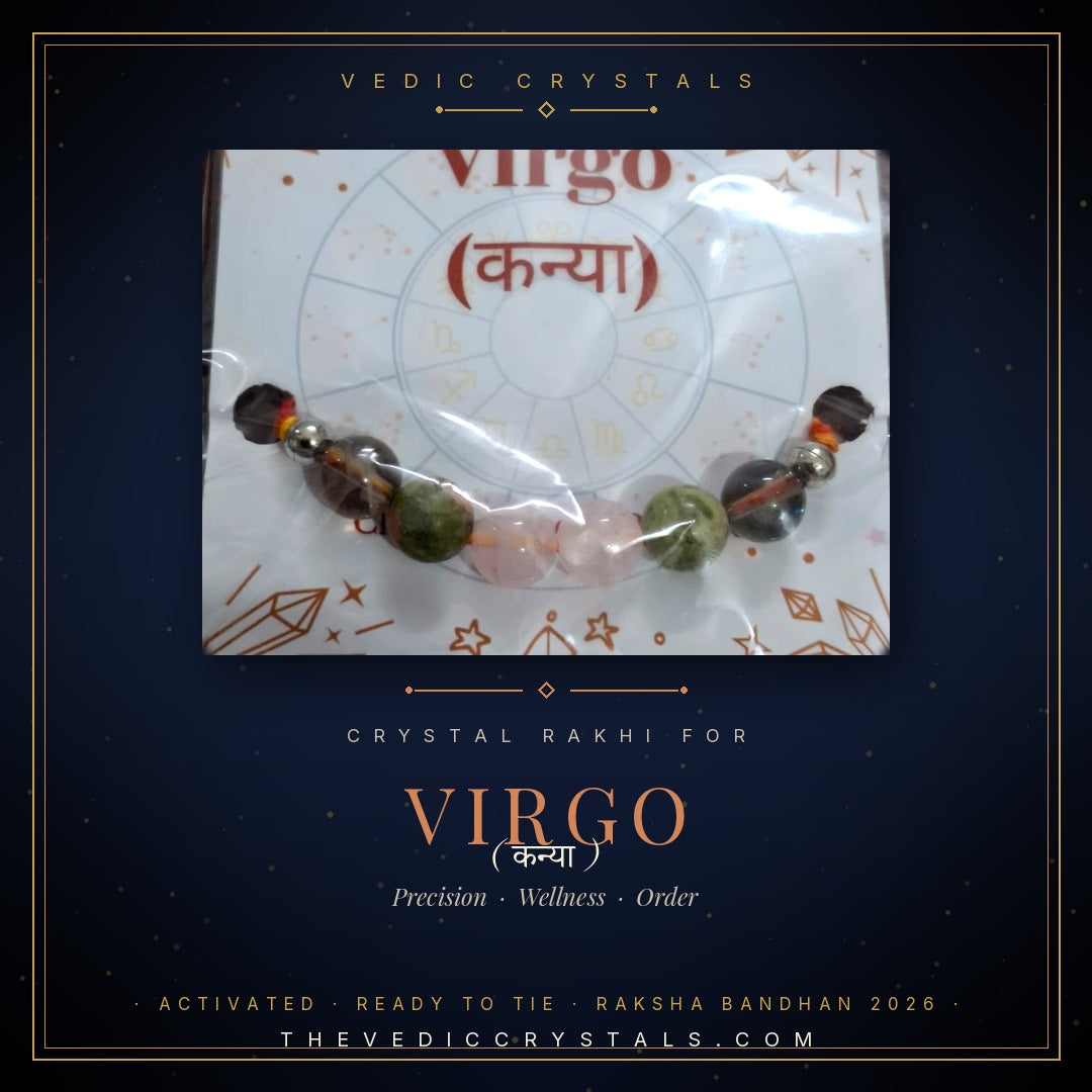 Crystal Rakhi for Virgo