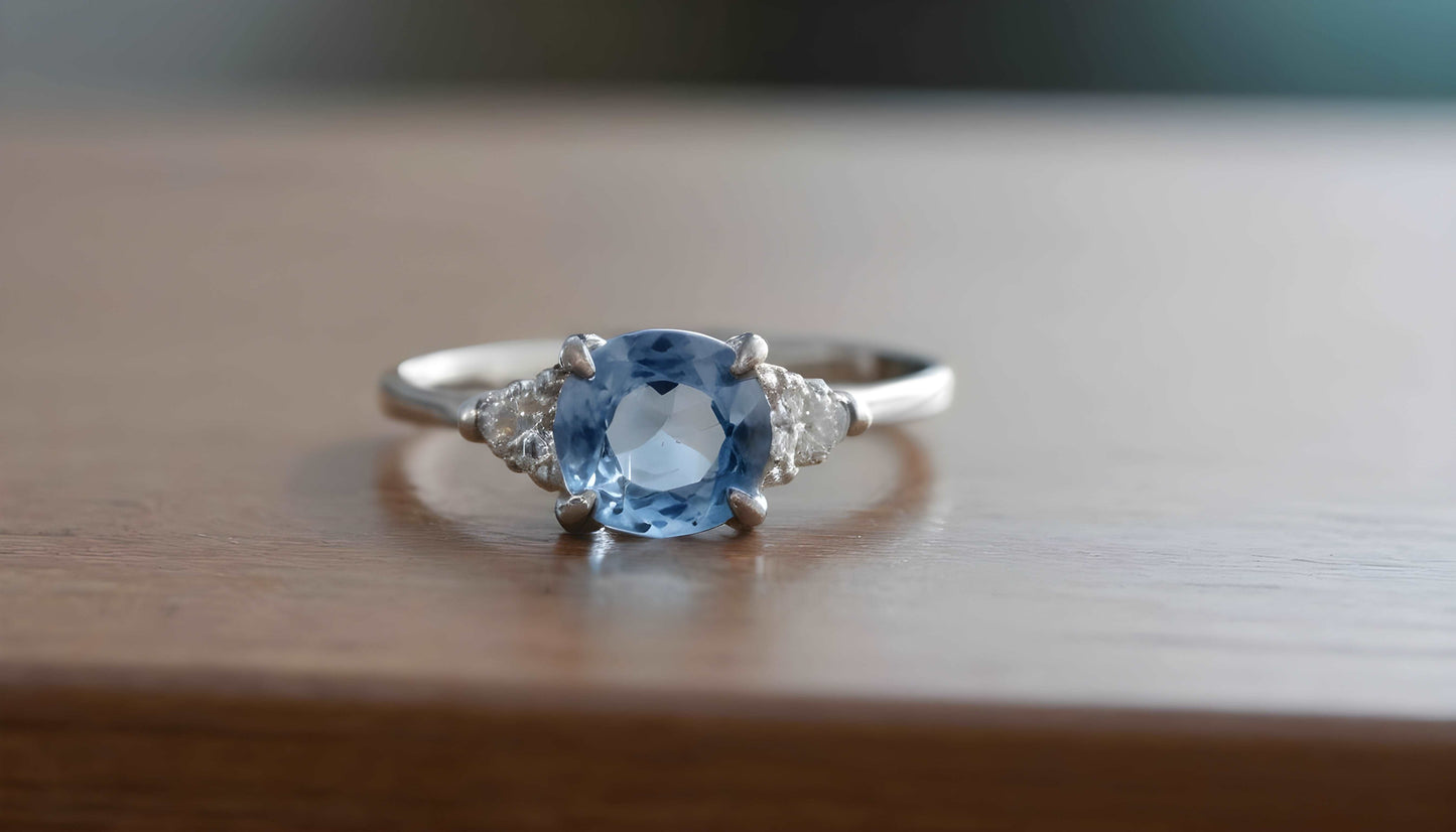 Vedic Crystals Super Premium Ceylon Blue sapphire gemstone (neelam nag) stone ratti best price image 3
