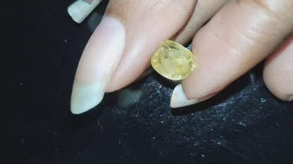 Yellow Sapphire stone - 5 ratti | Ceylon