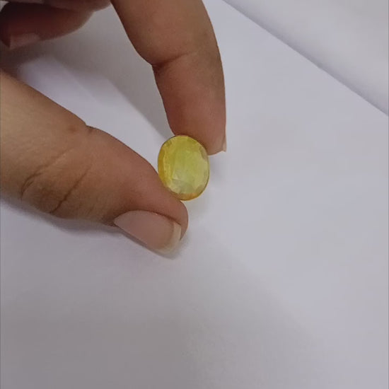 4.5 Carat Pukhraj | 4.5 Carat Yellow Sapphire stone | Bangkok