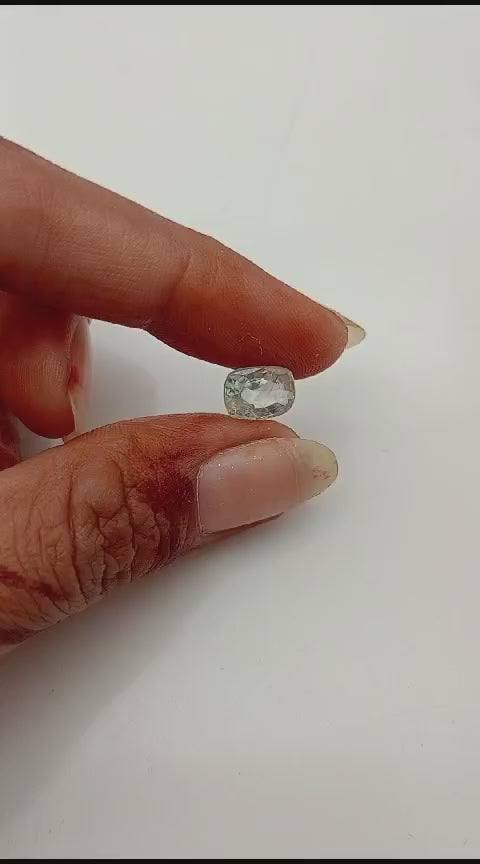 Sri Lankan 3 ratti White Sapphire | Safed Pukhraj | Ceylon