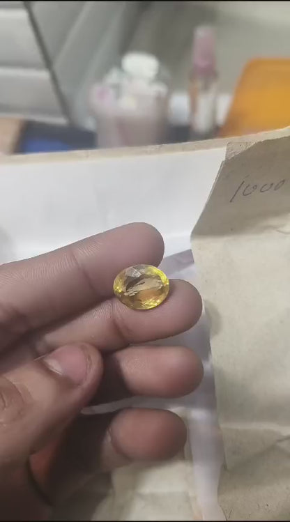 Yellow Topaz stone | Golden Topaz stone | 9 Carat