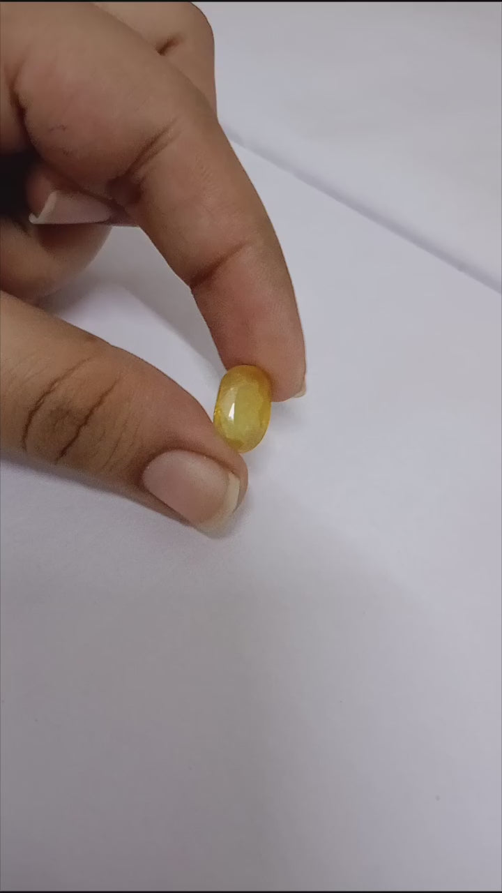 5 Carat Pukhraj | Yellow Sapphire stone | Bangkok