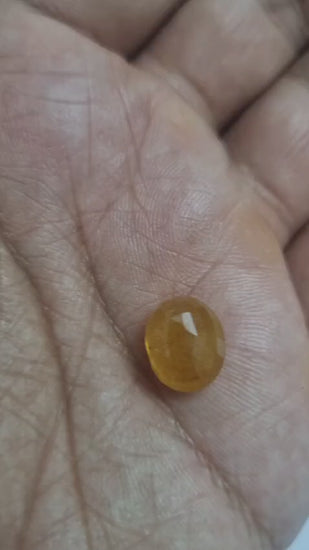 Pukhraj stone | Yellow Sapphire stone | 9 Carat 