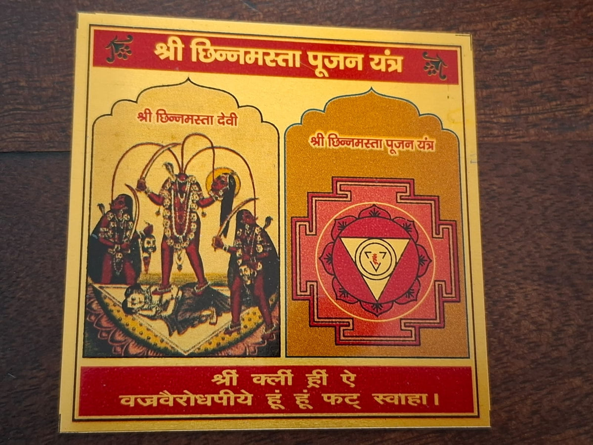 shree chinnamasta pujan yantra