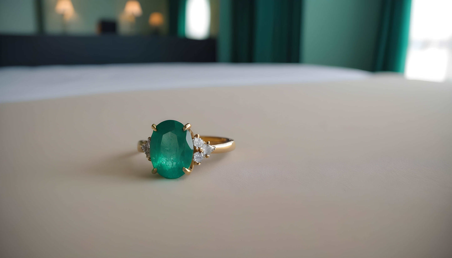 Vedic crystals Super Premium Emerald gemstone (Panna nag) best price image 5