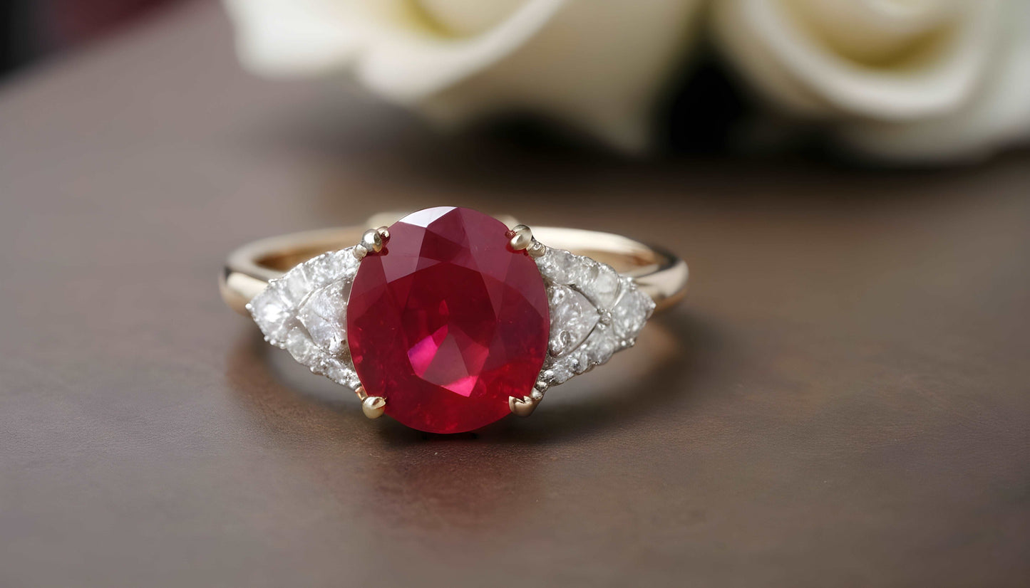 Vedic Crystals Super Premium Ruby gemstone (manik nag) unheated and untreated ratti best price image 1